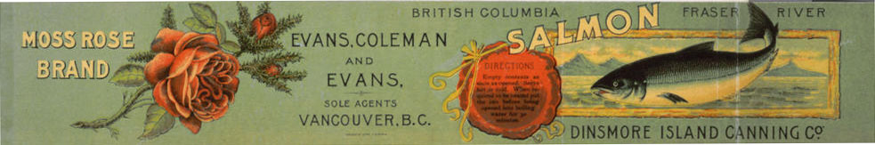 Étiquette de boîte de conserve présentant l'image d'une rose rouge.