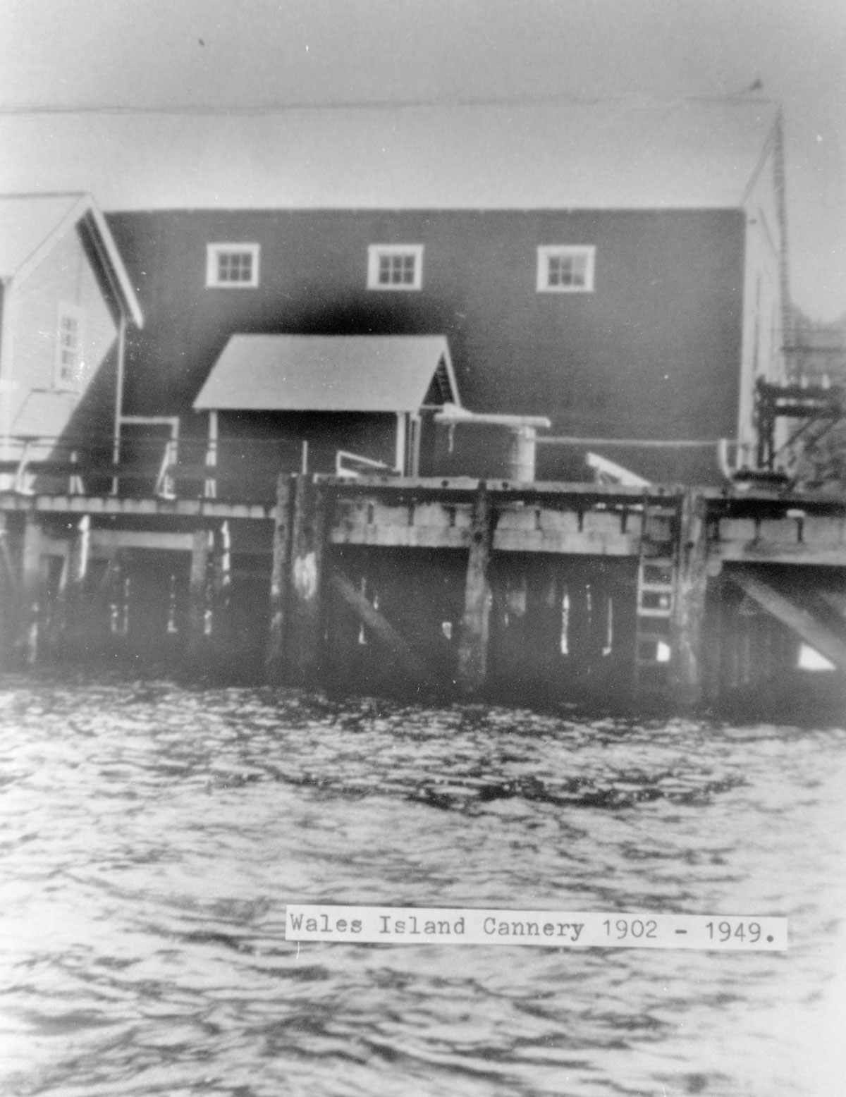 Wharf and cannery buildings at Wales Island