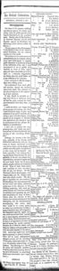 Black and white scan of newspaper page with two columns of text. Close up on "Miscellaneous – Salmon, best ½ bbl., J. Syme $3".